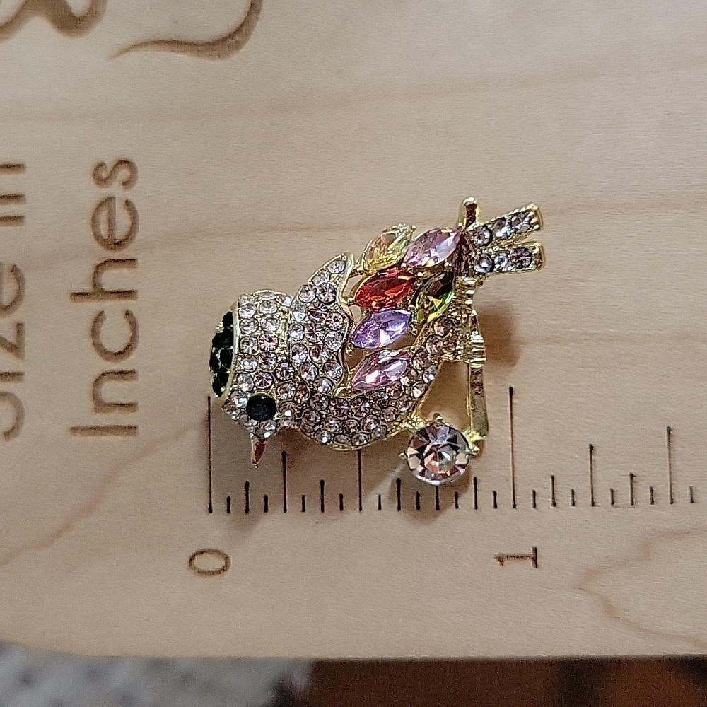 🔥LAST ONE🔥 RHINESTONE BIRD BROOCH - Picture 4 of 5